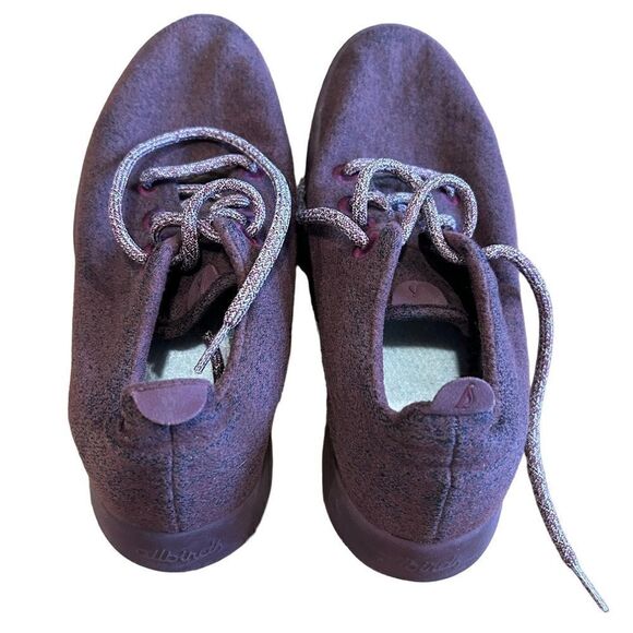Allbirds Wool Runners Sneakers size 10 in Burgundy Grape - Picture 5 of 8